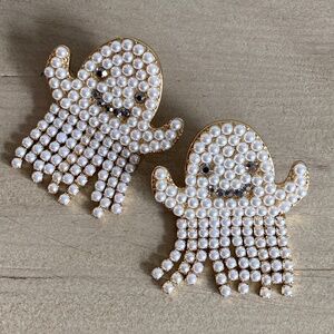 BaubleBar Casper Pearl and Rhinestone Earrings